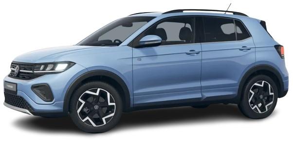 New Volkswagen T-Cross 2024 Model in Clear Blue Metallic (uk-car-discount.co.uk)