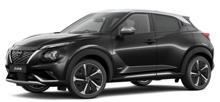Nissan Juke Tekna Plus 2024 Model in Black - Left (uk-car-discount.co.uk)