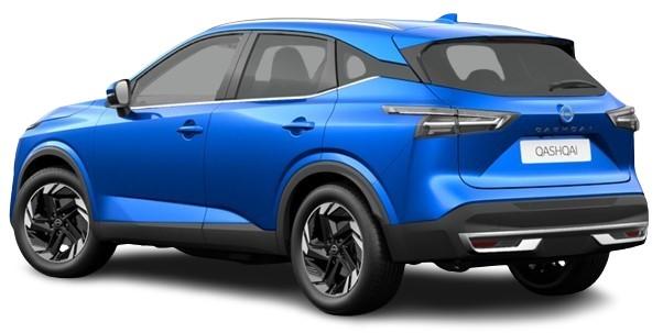 Nissan Qashqai N-Connecta 2024 in Magnetic Blue - Rear View (uk-car-discount.co.uk)