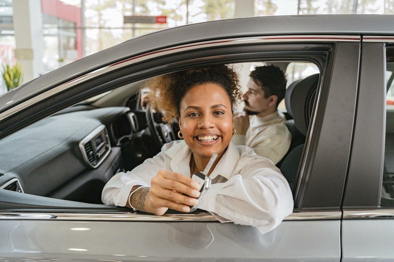 Customer Receiving New Car Keys