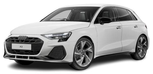 New Audi A3 2024 Model in White Paint