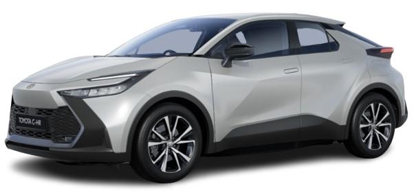 New Toyota C-HR 2024 Model in Silver Metallic - Side