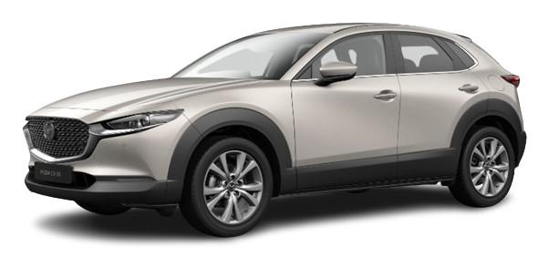 New Mazda CX-30 Model in Platinum Quartz Paint