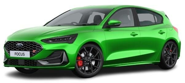 New Ford Focus 2024 in Mean Green Paint