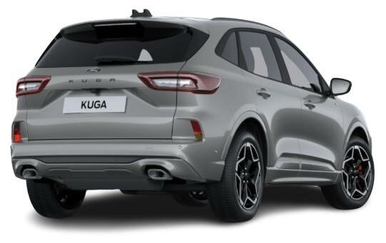 New Ford Kuga 2025 Titanium Model in Solar Silver - Rear (www.uk-car-discount.co.uk)