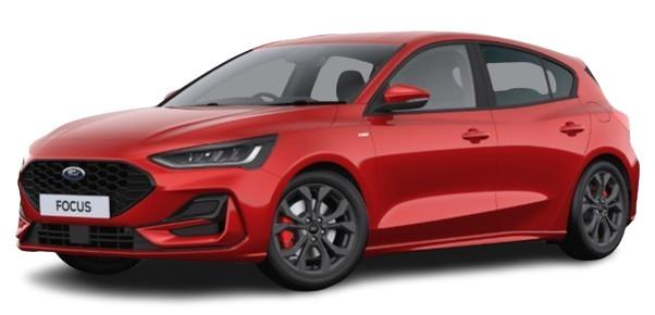New Ford Focus 2025 Model in Fantastic Red (uk-car-discount.co.uk)