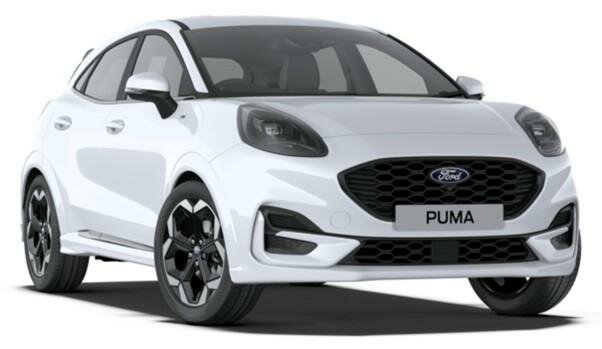 New Ford Puma ST-Line X 2025 - White - Front Side (www.uk-car-discount.co.uk)