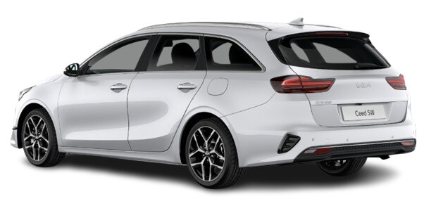 New Kia Ceed Sportwagon in Fusion White - Rear Side (www.uk-car-discount.co.uk)