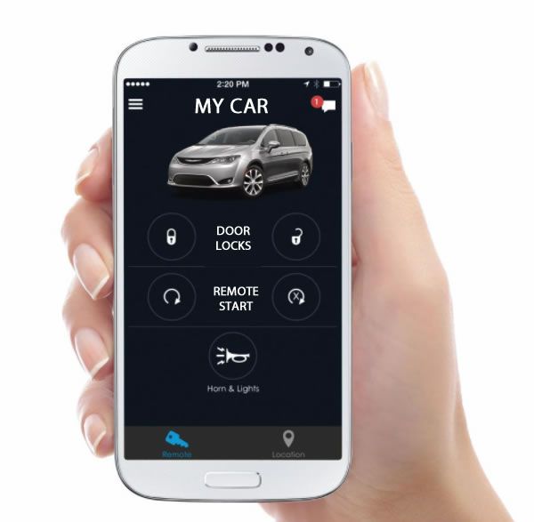 smartphone app to control car remotely